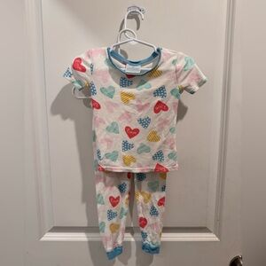 Bon Bebe Heart Print Pajama Set